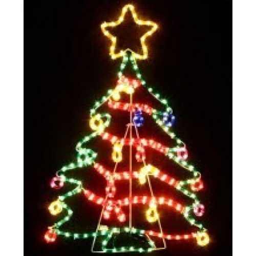 120Cm  LED COLOURFUL CHRISTMAS TREE